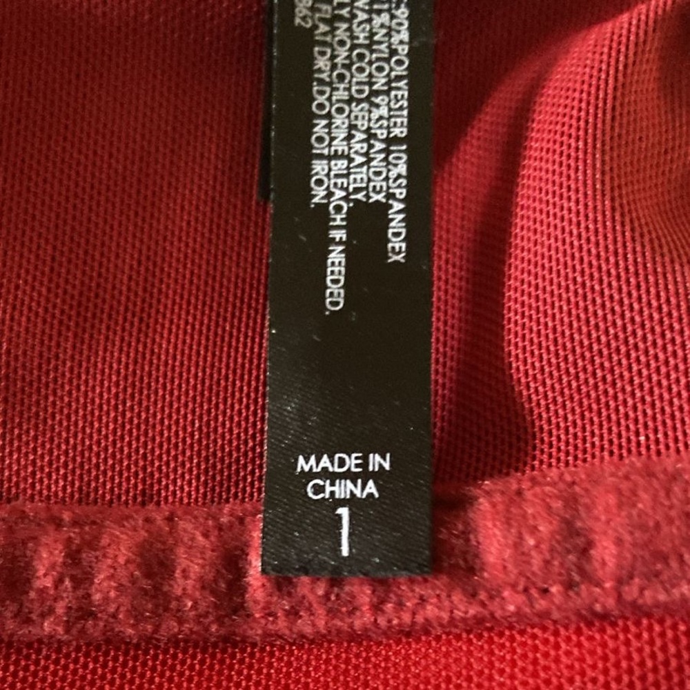 Torrid Pleather Bustier – Size 1 (14-16) – Red - Picture 7 of 7